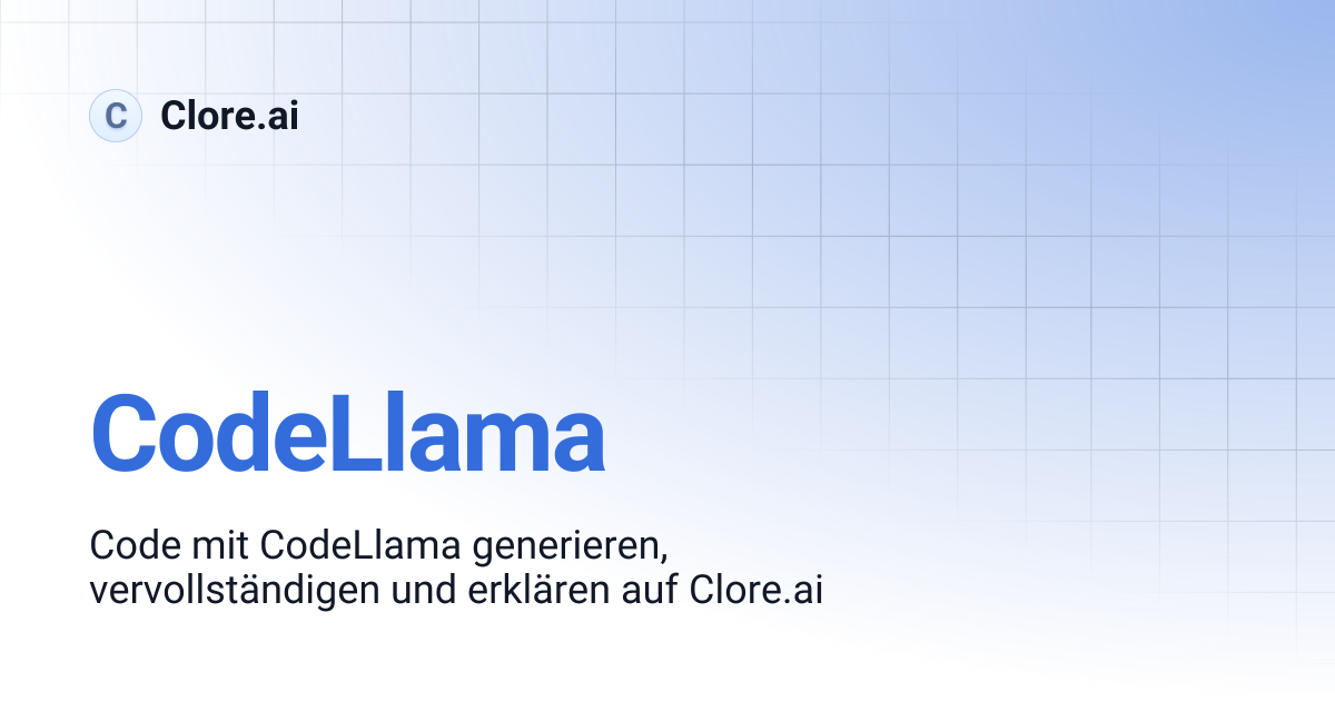 CodeLlama | Guides | Clore.ai