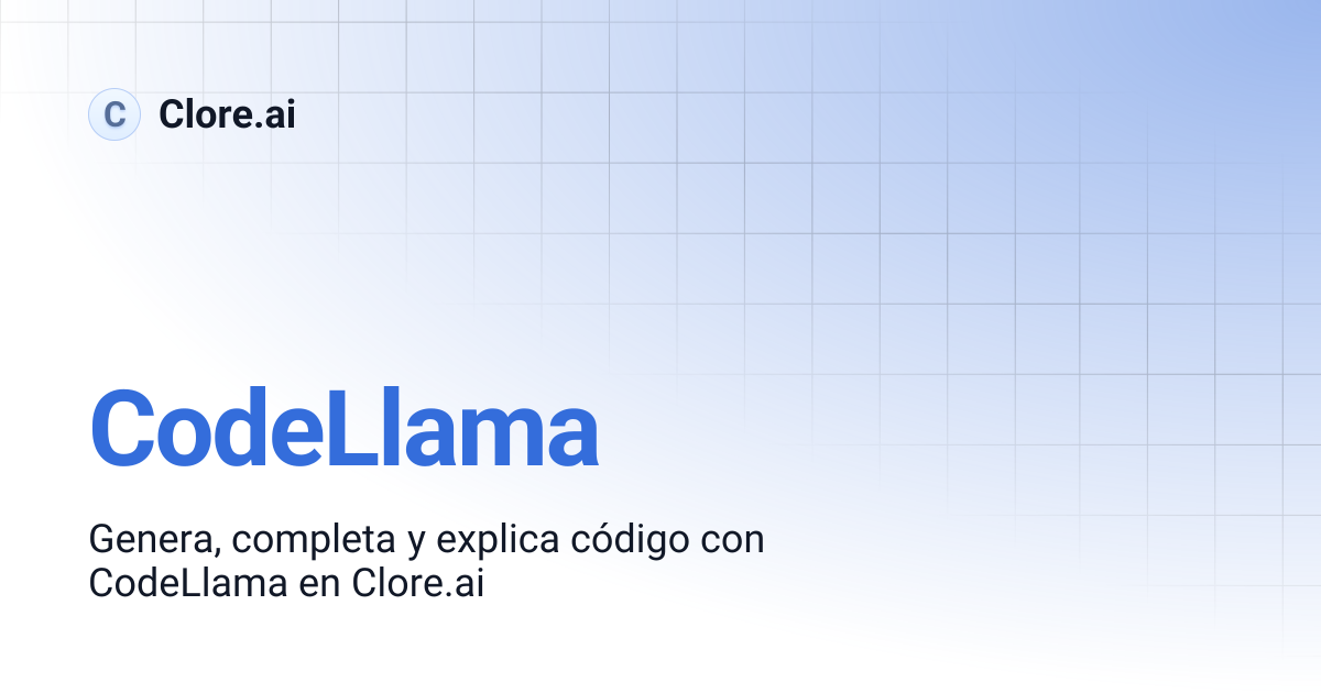 CodeLlama | Guides | Clore.ai