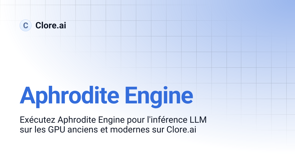 Aphrodite Engine | Guides | Clore.ai